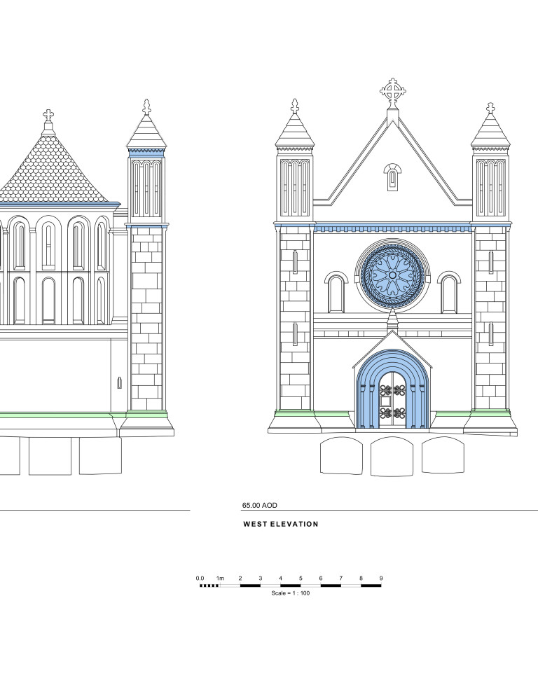 Architects conservation work Grade I listed chapel 1353B 6