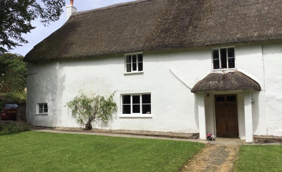 The South elevation before rethatching 