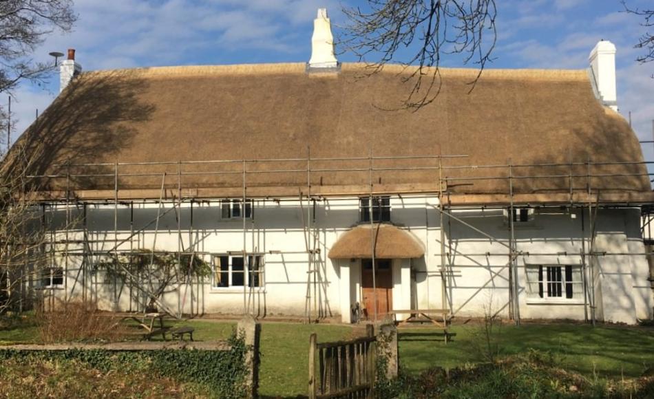 The same elevation after the rethatching