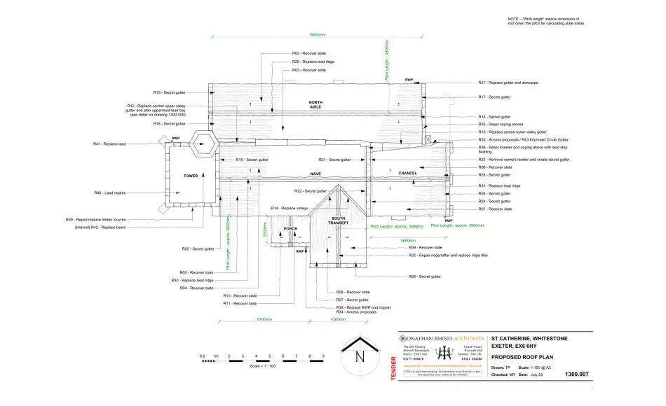 Proposals for the repairs to the roof