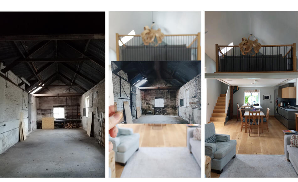 Before and after the conversion