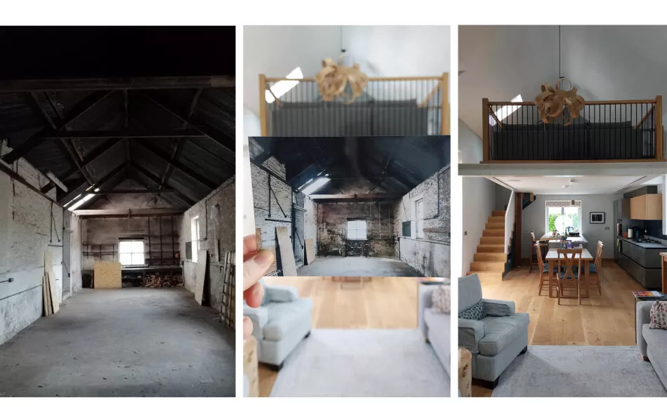Before and after the conversion