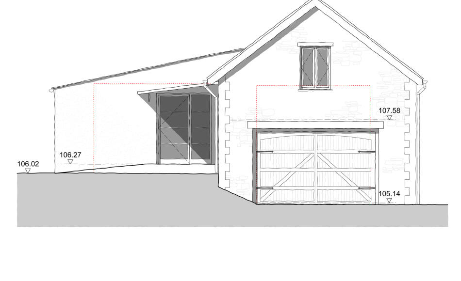Barn conversion elevation 