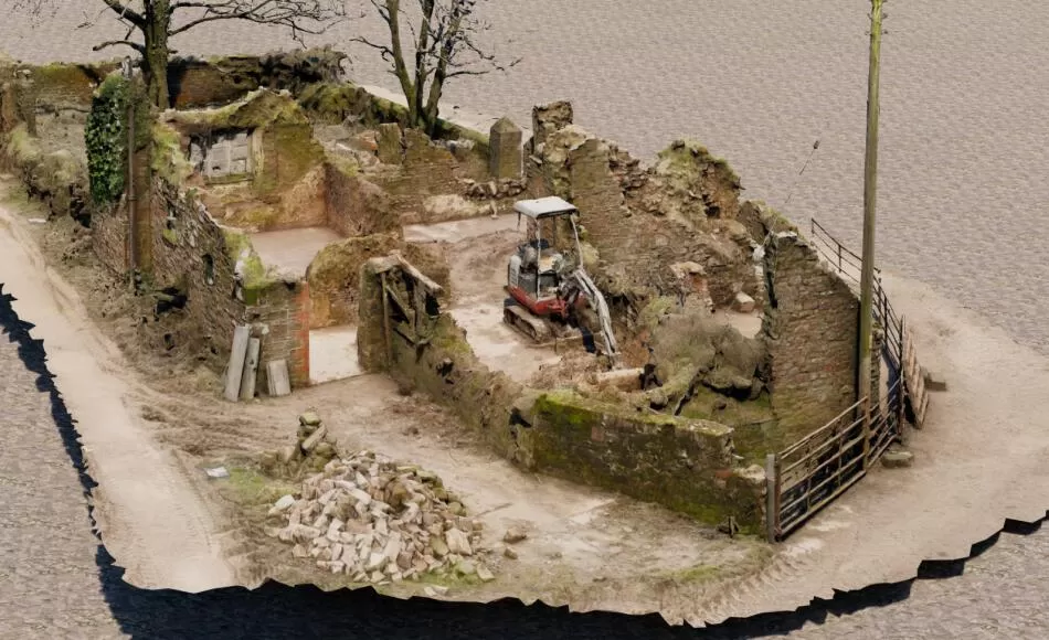Series of 3D photogrammatic images of the site