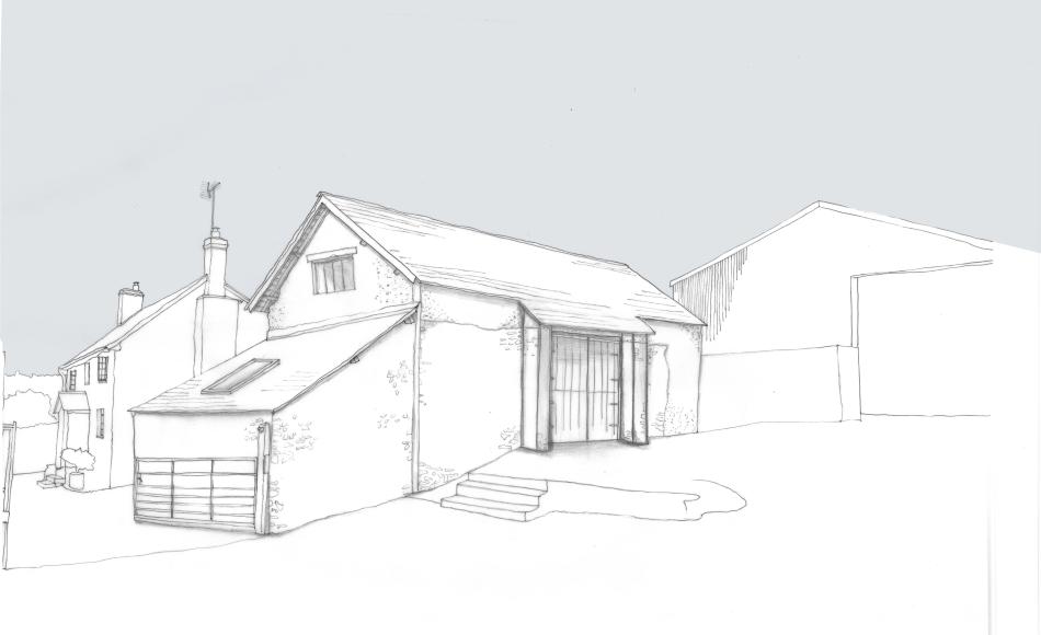 The new designs open up views of the historic barn