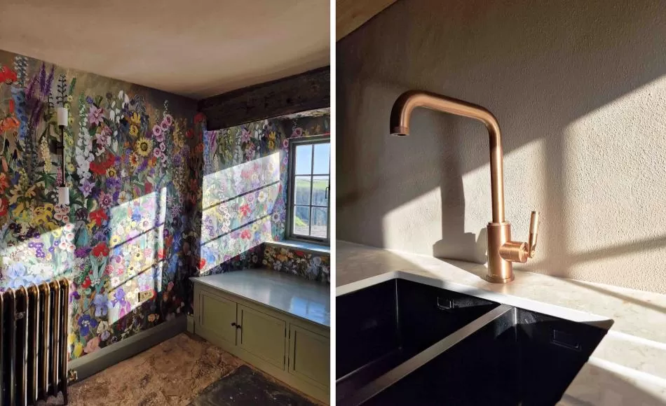 The farmhouse has bespoke joinery and luxury finishes