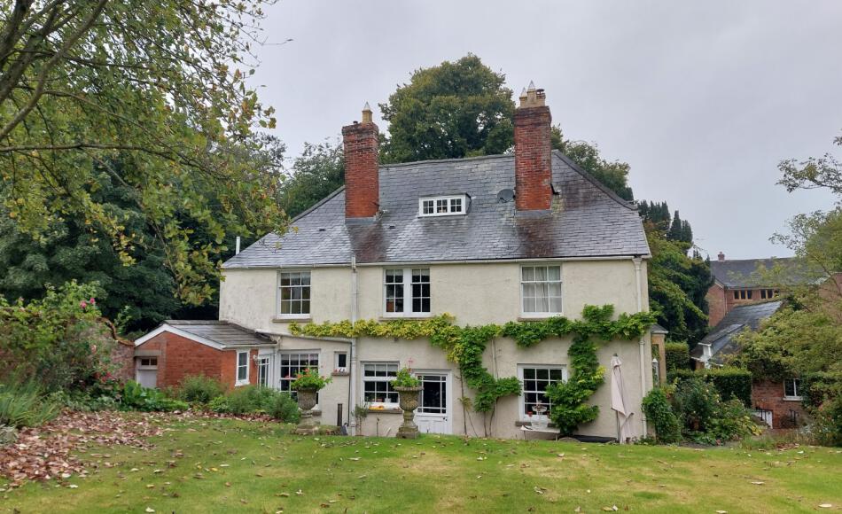 The existing property has compact entertaining space for the five bedroom property