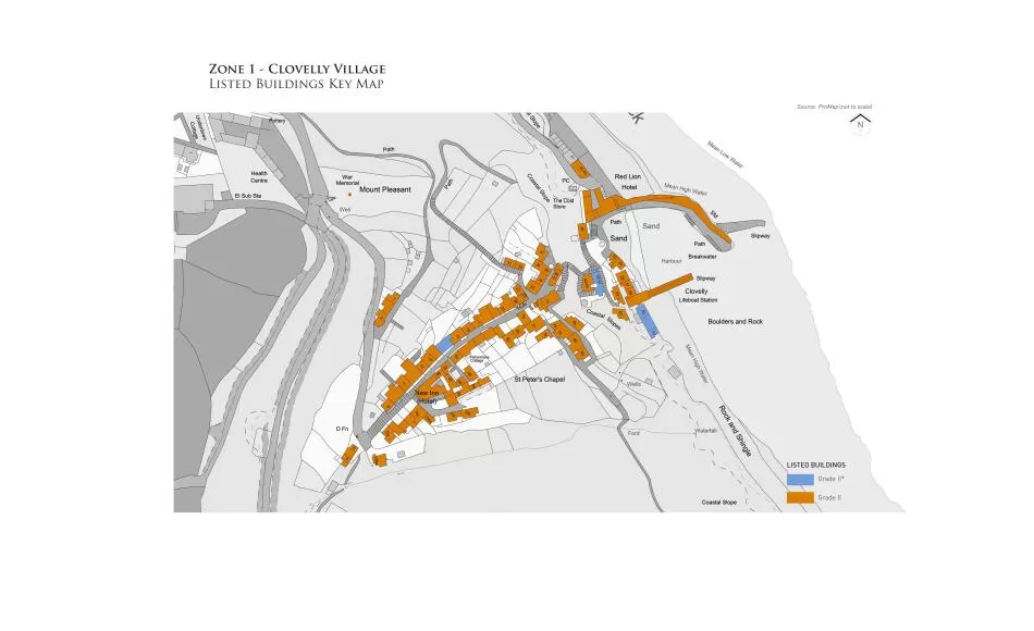 Our Local Listed Building Consent Order for the Clovelly Estate covers 98 listed buildings within the historic Clovelly Village and wider estate