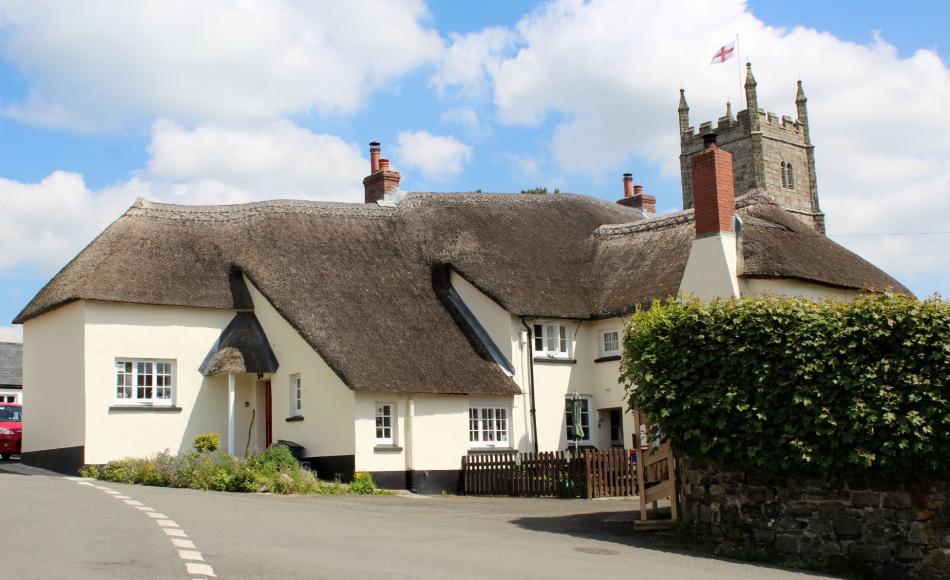 The cottages prior to the fire