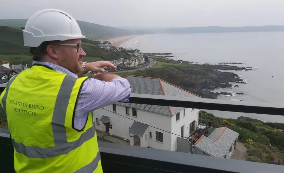Rick on site in North Devon