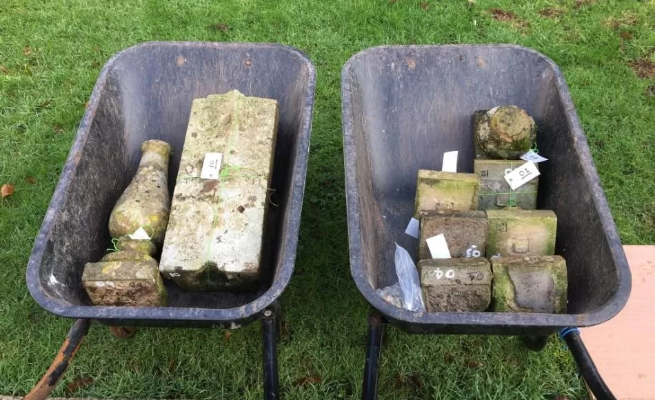 Tagging, recording and relocating fallen remains