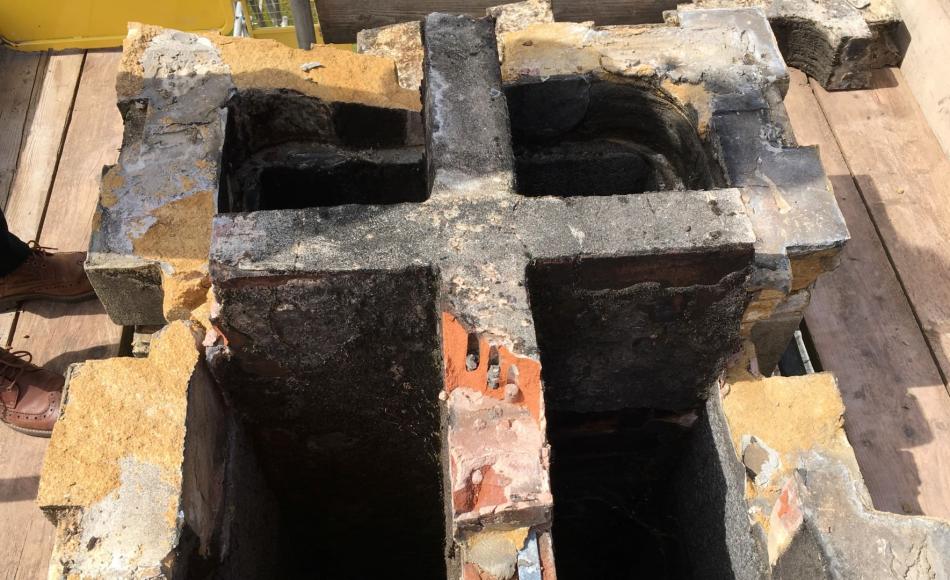 Masonry works to the chimneys