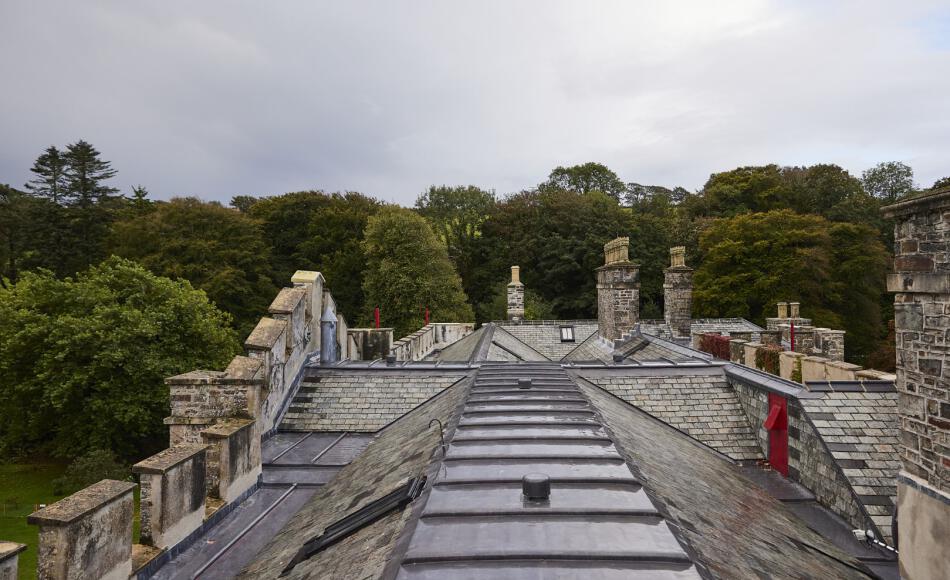 The restored roof