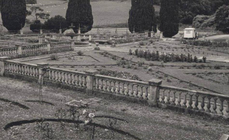 Historic photo of the Italianate garden courtesy of The Lupton Trust.