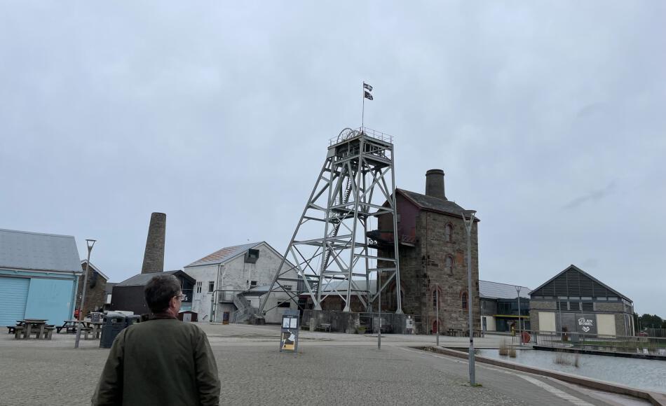 John and Jonathan touring the site on a recent visit