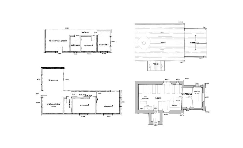 Some of Monty's drawing work