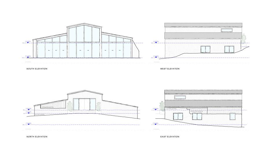 The barn conversion plans include a glass wall to maximise the views