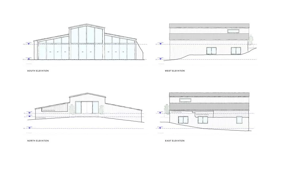 The barn conversion plans include a glass wall to maximise the views