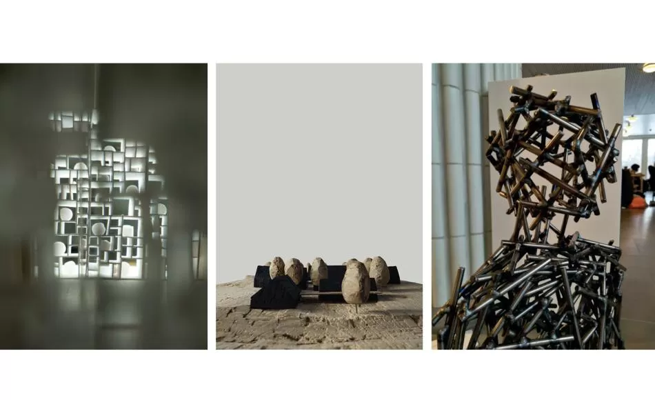 Display Stand, Design and Construction School model and metal boy all by Twearly Peaster 