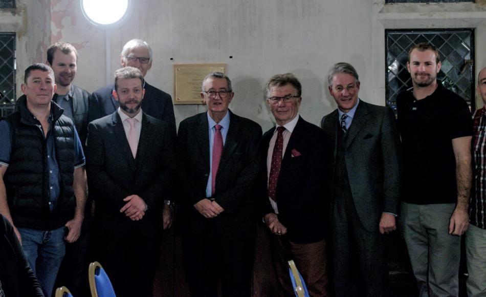 The project team who worked on the spire renovation. Photo courtesy of Shena Ruth Photography