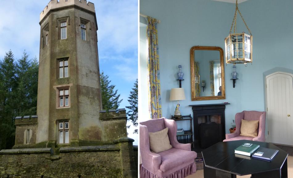 The China Tower – a folly in the grounds of Bicton Estate in Devon has been re-purposed as holiday accommodation