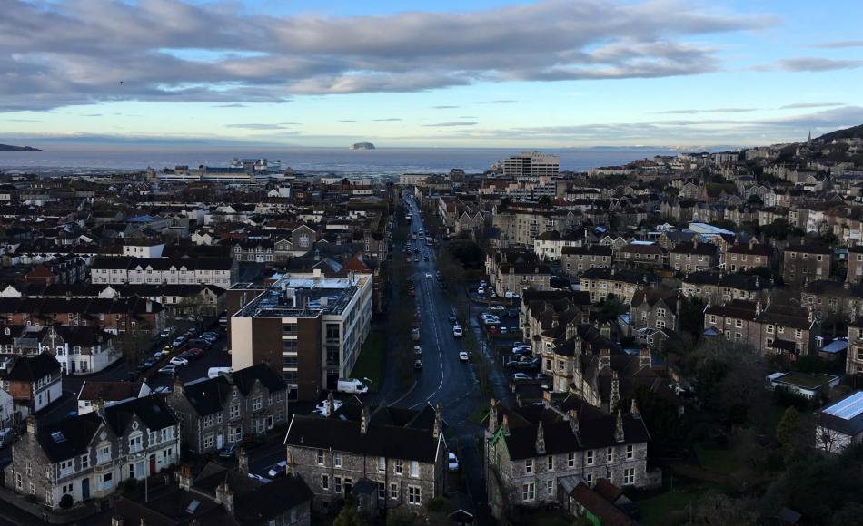 The magnificent views from the top of spire 