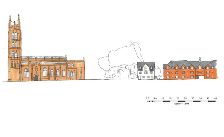 Proposed street study – Magdalene Street facing north