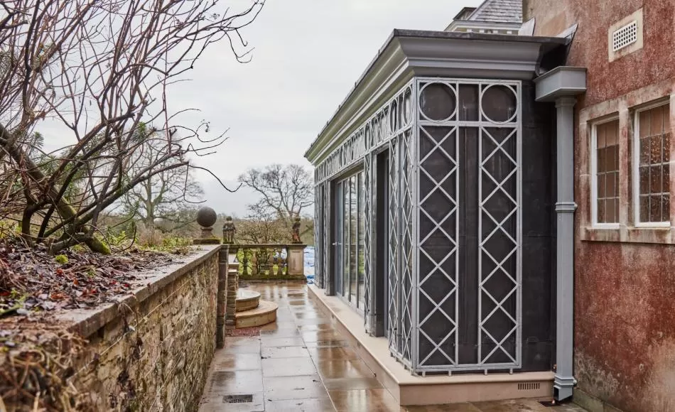 One of the projects Andreas worked on was the orangery addition to this Devon country house