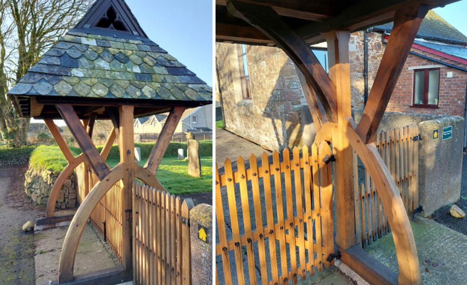 The lychgate restored for the community and future generations