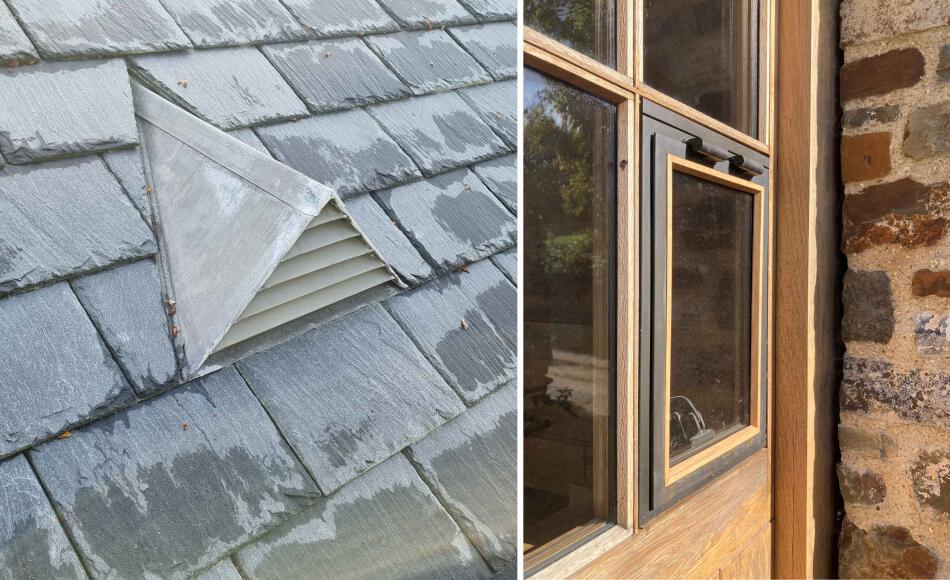 Crisply executed details on a barn conversion 