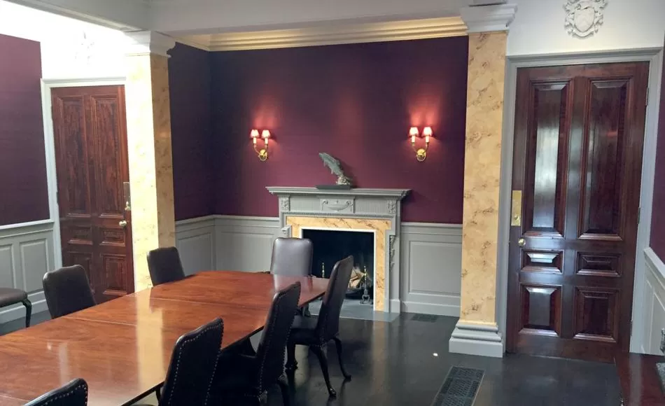 Dining room completed.