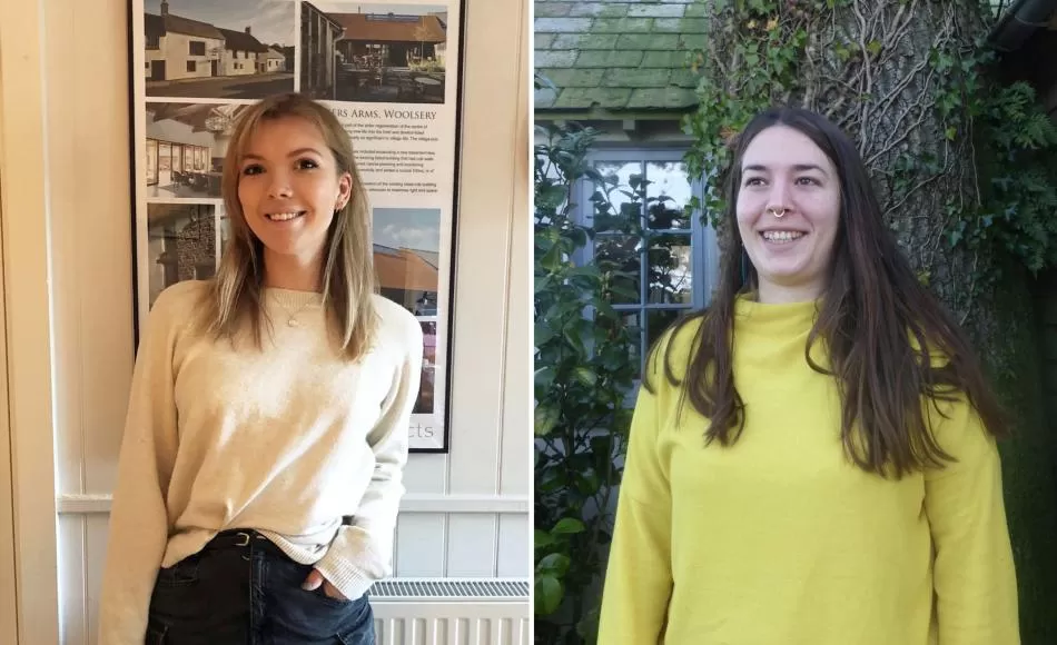 Georgia Hendy in the Taunton office and Tina Botsi At the Barnstaple branch of the practice