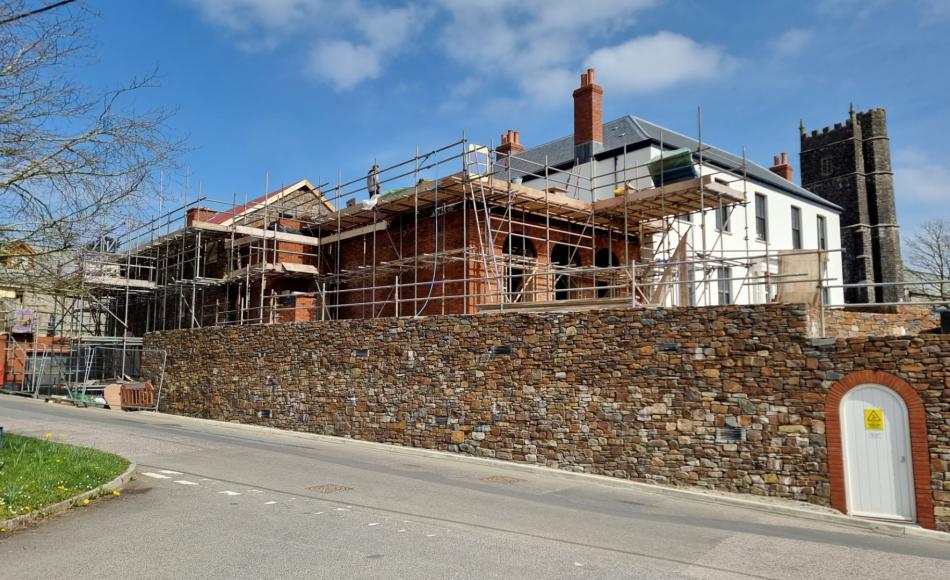 The ten vents in this stone wall are subtle and unobtrusive