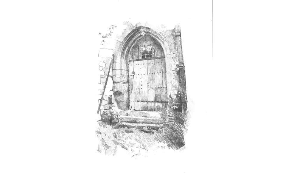 Pencil sketch by Julian Clayton