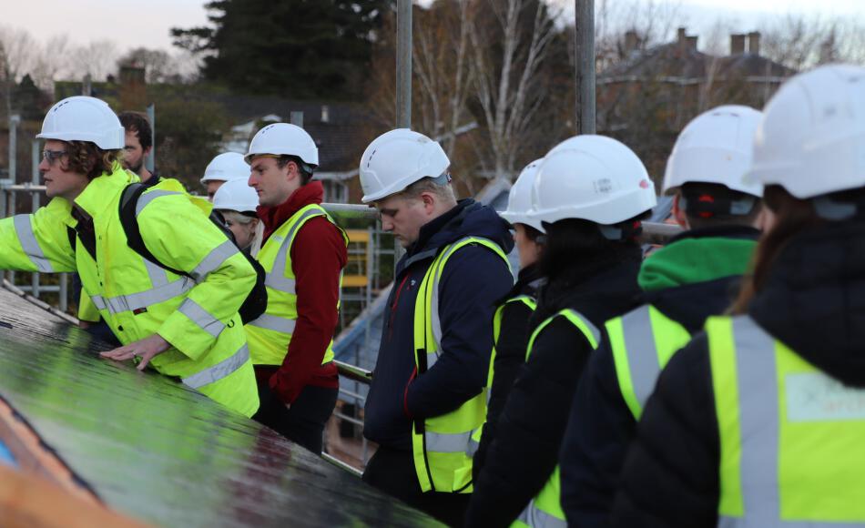 JJ back on site with the rest of the team for a whole office CPD in Somerset