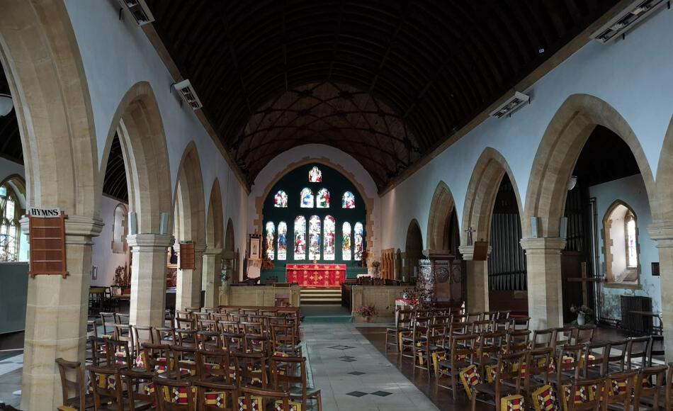 Another of JJ’s current projects is the reordering of this church in Devon