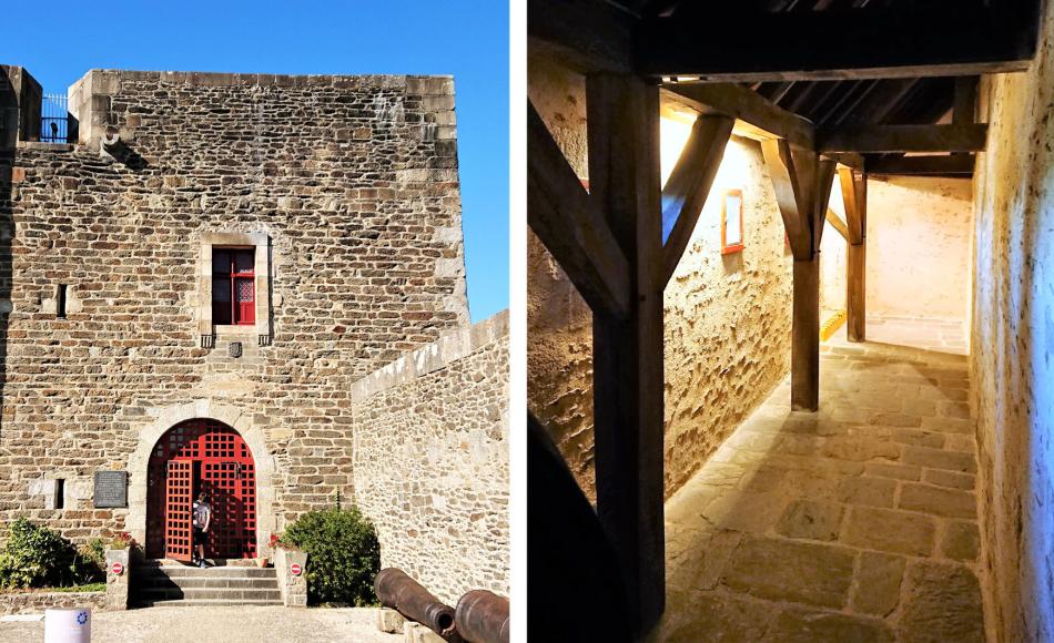 Chateau de Brest – extensively repaired using lime