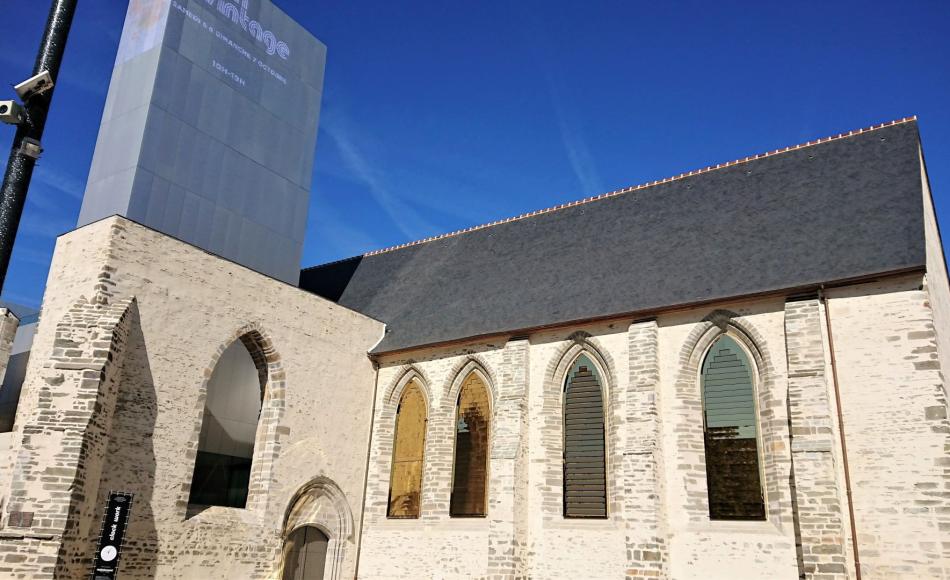 Couvent des Jacobins, Rennes. Lime mortar repairs and renders have been used extensively in Rennes 