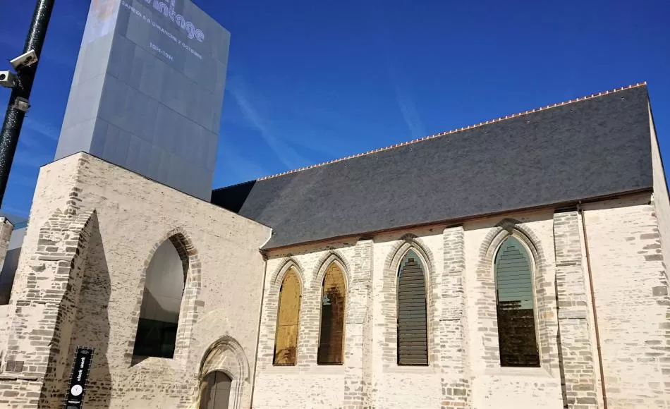 Couvent des Jacobins, Rennes. Lime mortar repairs and renders have been used extensively in Rennes 
