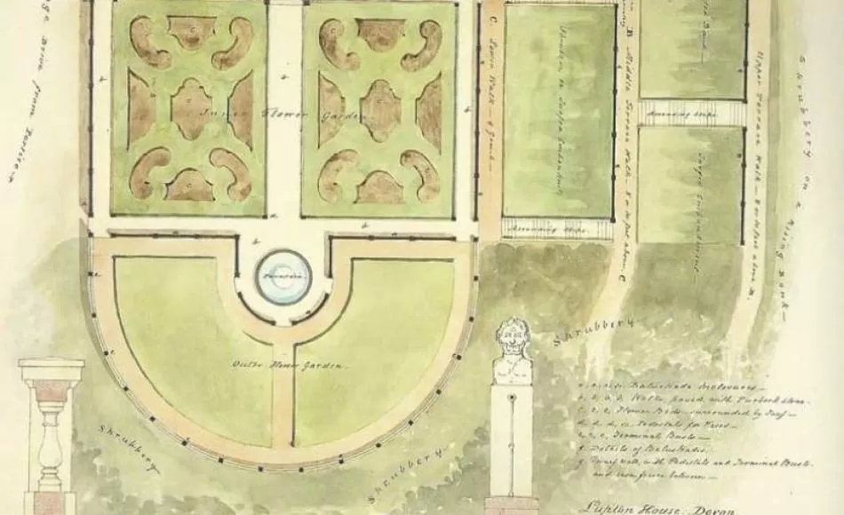 Wightwick and Veitch's 1841 garden design 