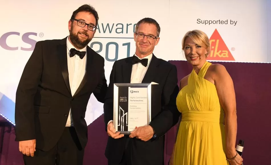 Director John Alexander at the RICS Awards ceremony