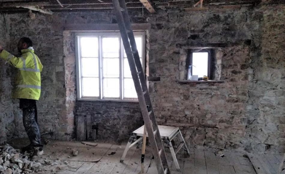 Consolidation of existing structure underway