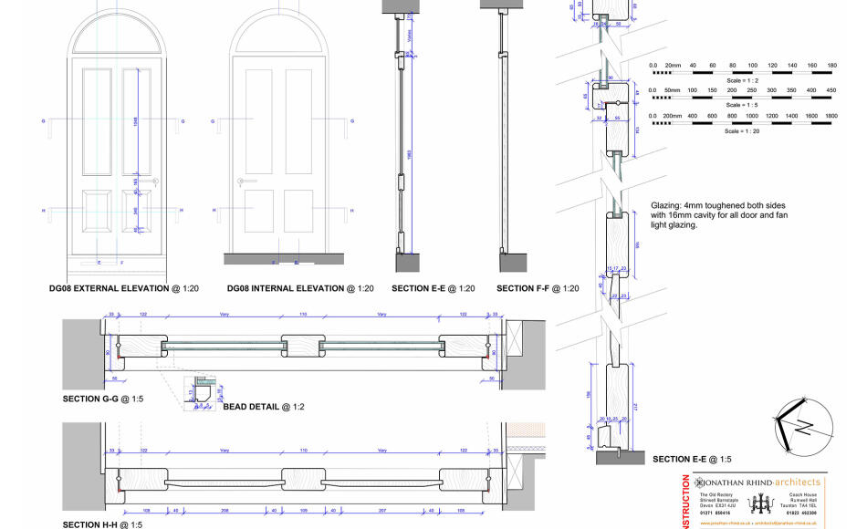Joinery details drawn by Rick from a recent heritage project 