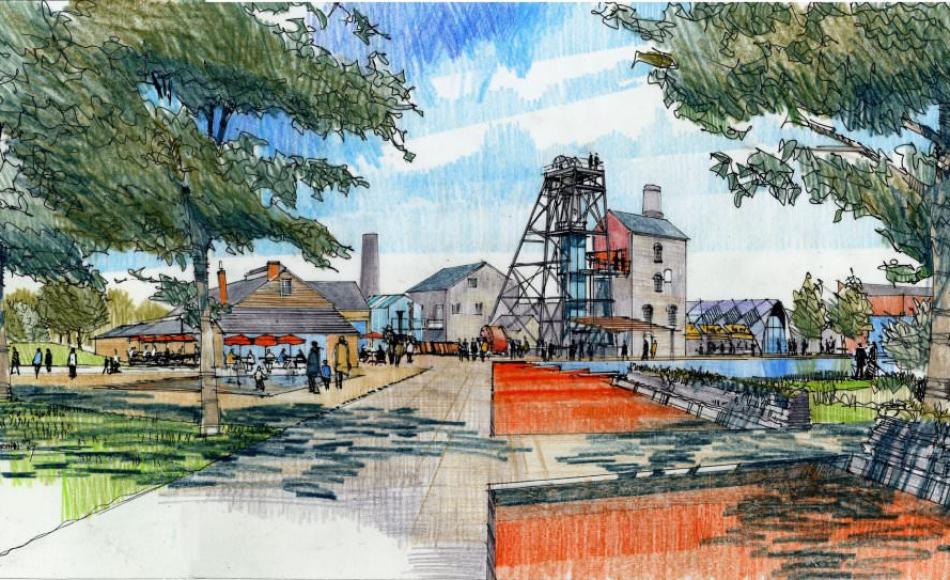 Work on the World Heritage tin mine in Cornwall included conservation of the 1903 pump house, carpenter’s workshop and forge, and new buildings to provide innovative interpretation of the site