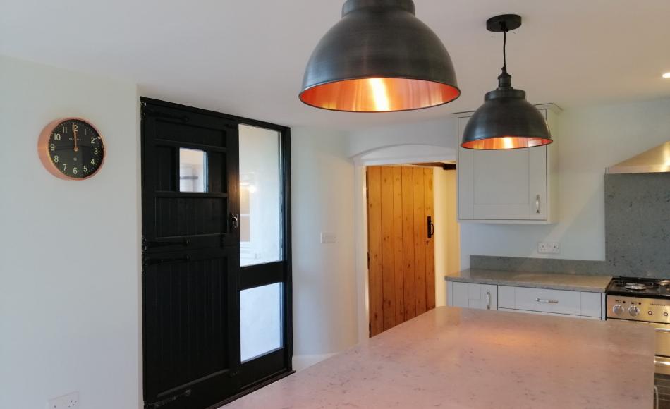 The newly finished kitchen of one our ongoing projects in Somerset