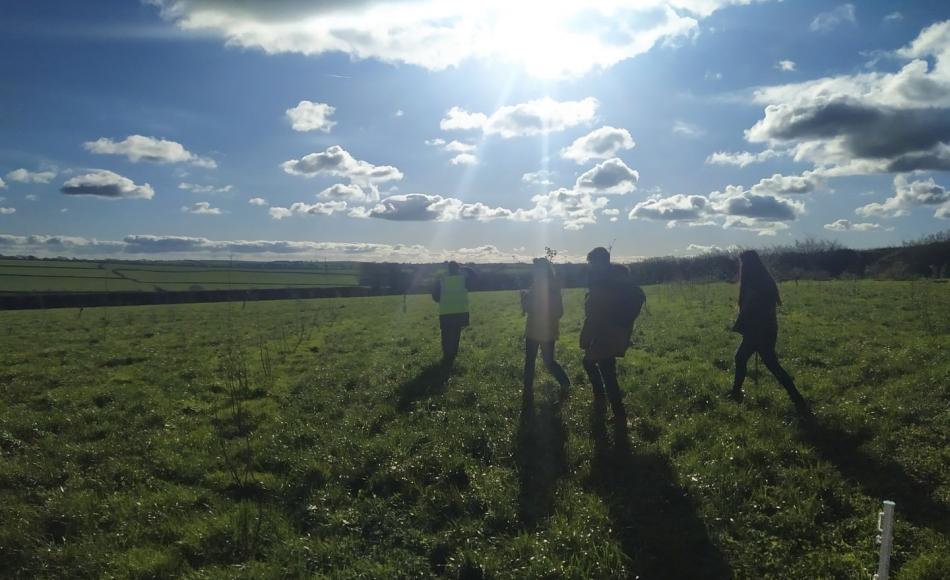 Sunny site visit in the Devon countryside 