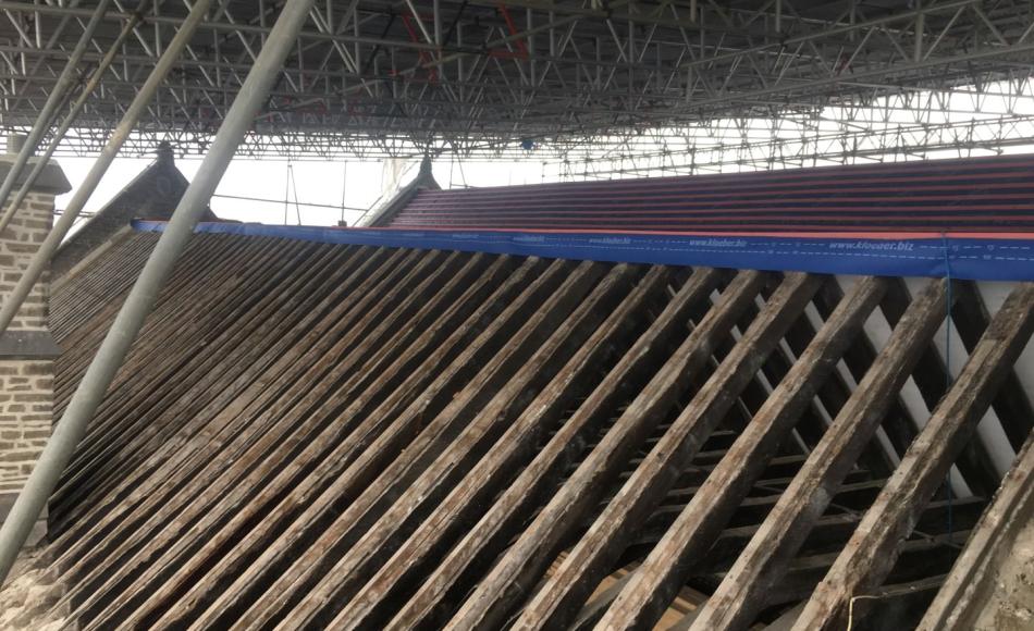 Carpentry repairs in progress