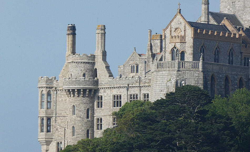 The 19th century South-east wing completed in 1878