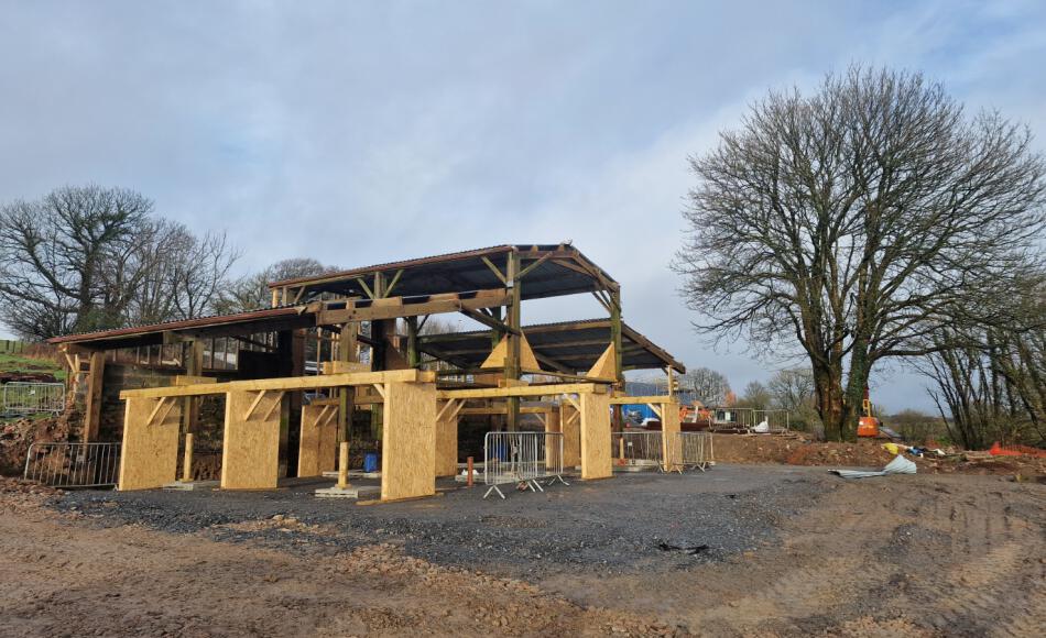 A project such as this timber framed barn conversion would be suitable for a SIPs ‘outer skin’