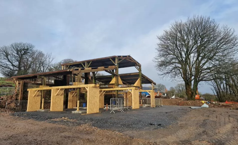 A project such as this timber framed barn conversion would be suitable for a SIPs ‘outer skin’